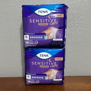 TENA Sensitive Care Overnight XL
Underwear 2 bags 28 count